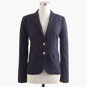 J. Crew Navy Wool Schoolboy Blazer